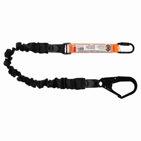 LINQ WEBBING LANYARD ELASTIC SNG LEG 1 X KARABINER 1 X D.A SCAFF HOOK